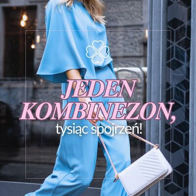 Jeden kombinezon, tysiąc spojrzeń! 💙 Gdy klasyczna elegancja łączy się z nowoczesnym luzem, powstaje stylizacja, która robi wrażenie bez wysiłku. ✨ Ten kombinezon to definicja szyku w nowoczesnym wydaniu:

🔹 Szerokie rękawy – lekkość i swoboda w jednym
🔹 Wiązanie na plecach – subtelny detal, który przyciąga uwagę
🔹 Minimalistyczny, ale efektowny krój – pasuje zarówno na wielkie wyjście, jak i
elegancki dzień w pracy

#cudmoda #kombinezon #kombinezondamski #modadamska #ponadczasowystyl
#modazklasą #odzieżdamska