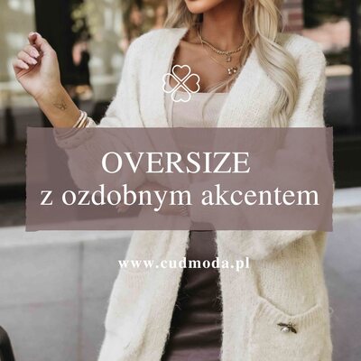 Poznaj nasz beżowy kardigan oversize z kieszeniami — idealny na chłodniejsze dni, gdy chcesz poczuć się otulona komfortem, a jednocześnie wyglądać stylowo. 🧡

👉 Fason oversize — swoboda i luz w każdym ruchu
👉 Długość sięgająca do połowy uda — świetnie wygląda zarówno z legginsami, jeansami, jak i lekką sukienką
👉 Dwie boczne kieszenie — funkcjonalność i wygoda

#cudmoda #kardigan #sweter #sweterdamski #swetry #swetrynajesień #jesiennastylizacja