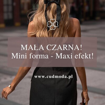 Mała czarna — klasyka, która nigdy nie wychodzi z mody! 🖤
Niezależnie od okazji — elegancka kolacja, impreza z przyjaciółmi czy ważne spotkanie — mała czarna zawsze robi wrażenie.

W naszym sklepie znajdziesz wiele fasonów:

👗 dopasowane i zmysłowe,
💃 lekkie i zwiewne,
🌙 z koronką, satyną lub minimalistyczne.

#cudmoda #sukienka #sukienki #czarnasukienka #sukienkamini #stylowakobieta