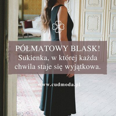 Klasyka, która zawsze się obroni 🖤

Rozkloszowana sukienka midi bez rękawów to model, który łączy elegancję z lekkością. Dopasowana góra pięknie podkreśla sylwetkę, a rozkloszowany dół dodaje kobiecego wdzięku i swobody w ruchu. Minimalistyczna forma, ponadczasowy fason i długość midi, która nigdy nie wychodzi z mody. Sukienka, po którą sięga się częściej, niż się planowało ✨

#cudmoda #sukienka #czarnasukienka #eleganckasukienka