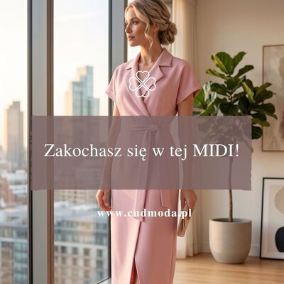 Zakochasz się w tej midi! 😍

Sukienka pochodzi z najnowszej kolekcji marki MOE i łączy wszystko, czego szukamy w eleganckiej stylizacji: kopertowy fason, pięknie podkreśloną talię oraz ponadczasowy krój midi. Dodatkowym atutem jest delikatnie połyskująca tkanina, która dodaje całości wyjątkowego charakteru.

Dostępna w dwóch subtelnych kolorach: miętowym i pudrowym. Który wybierasz? 💚🩷

#cudmoda #sukienka #sukienkamidi #sukienki