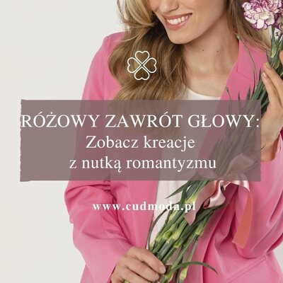 🌸 Różowy zawrót głowy… zobacz kreacje z nutką romantyzmu

Delikatność, kobiecość i odrobina modowego szaleństwa - ten trend zdecydowanie skradł nasze serca 💕 W roli głównej: sukienki, kombinezony i komplety, które łączą elegancję z lekkością i romantycznym vibe’em ✨
Idealne na wyjątkowe okazje, wiosenne wyjścia i wszystkie momenty, kiedy chcesz poczuć się naprawdę wyjątkowo 💫

#cudmoda #sukienki #kombinezondamski #kompletydamskie