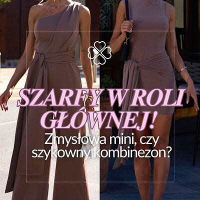 🎥 W roli głównej: szarfy, które robią wrażenie! ✨ Dziś prezentujemy dwa hity z najnowszej kolekcji marki MOE:
👗 Beżowa sukienka mini z wiązanymi szarfami – kobiecość i lekkość w jednym
🌟 Kombinezon na jedno ramię w kolorze mokka – nowoczesna elegancja z nutą nonszalancji

Oba modele łączy jedno – szarfy, które możesz wiązać po swojemu i tworzyć własny styl! 💫 Który look wybierasz? 🤎🤍

#cudmoda #sukienka #sukienki #kombinezon #kombinezondamski #modadamska #stylowakobieta