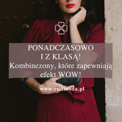 Jeden element, cały look ✨ Kombinezony damskie to modowy skrót do perfekcyjnej stylizacji 💥
Zakładasz i jesteś gotowa — bez zastanawiania się, co z czym połączyć.

✔️ Podkreślają sylwetkę
✔️ Sprawdzają się na co dzień i na specjalne okazje
✔️ Są wygodne, stylowe i zawsze na czasie

#cudmoda #kombinezon #kombinezondamski #stylizacje