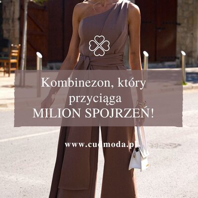 Kombinezon, który robi efekt „wow” od pierwszego spojrzenia 😍

Fason na jedno ramię dodaje elegancji i pięknie podkreśla górę sylwetki, a wiązane szarfy tworzą wyjątkowy detal, który przyciąga spojrzenia 👀

To idealna propozycja na wesela, przyjęcia i wszystkie okazje, kiedy chcesz wyglądać kobieco, elegancko i trochę inaczej niż wszyscy 👌

#cudmoda #kombinezon#stylowakobieta #modadamska