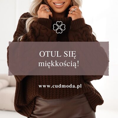 🧶 Ciepło i styl w jednym!
Ten mięsisty sweter oversize z golfem to absolutny hit sezonu! Idealny, kiedy chcesz czuć się przytulnie, ale nie rezygnować z dobrego looku ✨
💫 Luźny, komfortowy krój jest super łatwy w stylizowaniu – noś go do ulubionych jeansów, spodni materiałowych albo nawet z delikatną spódnicą.

#cudmoda #sweter #sweterdamski #golfdamski #modadamska