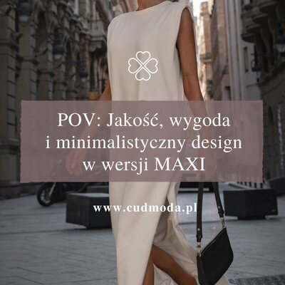 Jakość, wygoda i minimalistyczny design w wersji MAXI ❤️

Ta sukienka udowadnia, że prostota potrafi robić największe wrażenie 💫

Długość maxi pięknie wydłuża sylwetkę, a rozcięcie z boku dodaje lekkości i sprawia, że całość wygląda bardzo kobieco. Minimalistyczny fason sprawia, że możesz stylizować ją dokładnie tak, jak lubisz - od casualowych looków po bardziej eleganckie wersje ✨

#cudmoda #sukienka #modadamska #sukienki
