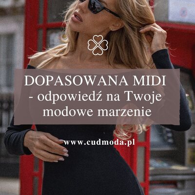Klasyka, która nigdy nie wychodzi z mody! 🖤
Czarna, dopasowana sukienka midi podkreśla figurę i zachwyca prostotą. Miękki, elastyczny materiał zapewnia wygodę, a długość midi dodaje elegancji. Idealna zarówno do pracy, jak i na wieczorne wyjście ✨ 

#cudmoda #sukienka #sukienki #stylowakobieta #modadamska #czarnasukienka
