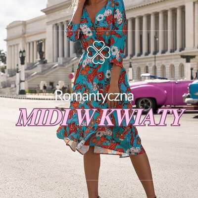 Kwiaty, lekkość i kobiecy urok 🌸 Sukienka midi z kopertowym dekoltem to wybór, który zawsze wygląda stylowo – niezależnie od okazji. Falbana u dołu dodaje jej romantycznego charakteru, a elastyczna talia subtelnie podkreśla sylwetkę.
Dostępna w 3 wersjach kolorystycznych, byś mogła wybrać tę, która najlepiej pasuje do Ciebie. ✨ 

#cudmoda #sukienka #sukienki #modadamska #stylowakobieta #sukienkawkwiaty