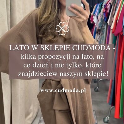 #CUDgirls, dziś zabieramy Was do naszego sklepu stacjonarnego! ❤️

Jeśli szukacie sprawdzonych modeli na lato, jesteście w dobrym miejscu ☀️ Oto 4 kreacje, które chętnie wybieracie w naszym sklepie stacjonarnym. To tylko część naszych letnich bestsellerów - w sklepie czeka na Was jeszcze wiele modeli, które idealnie sprawdzą się w ciepłe dni 🥰

Jeśli jesteście zainteresowane którymś z nich, łapcie małą ściągę z symbolami:

Błękitna marynarka - S429
Sukienka z nadrukiem - K167
Czekoladowa sukienka - M785
Sukienka maxi z nadrukiem - DM1254

📍 Częstochowa, ul. Krakowska 45/83 (Park Handlowy Warta)
🕐 pn.-pt. 10:00-18:00
🕐 sb. 10:00-14:00

#cudmoda #czestochowa #sukienkiczestochowa #butikczestochowa