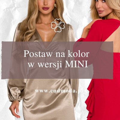 Postaw na kolor w wersji mini 💖

Sukienki mini to idealny wybór zarówno na karnawałowe wyjścia, jak i na co dzień – kiedy masz ochotę dodać stylizacji trochę energii ✨
Lekkie fasony, kobiece kroje i nasycone kolory sprawiają, że świetnie wyglądają solo, ale też z marynarką czy botkami.

👉 Przesuń, zobacz wszystkie i znajdź swoją ulubioną!

#cudmoda #sukienka #sukienkamini #modadamska