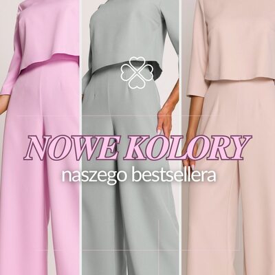 NOWE KOLORY naszego bestsellera! ✨ Kombinezon marki MOE, który pokochałyście za elegancję i wygodę, powraca w świeżych, modnych odcieniach! 🌈 Miętowy, mokka, cukierkowy róż, turkusowy, a może marzysz o innym? Znajdziesz go aż w 14 kolorach! 🤯

#cudmoda #kombinezon #kombinezondamski #bestseller #modadamska #stylowakobieta