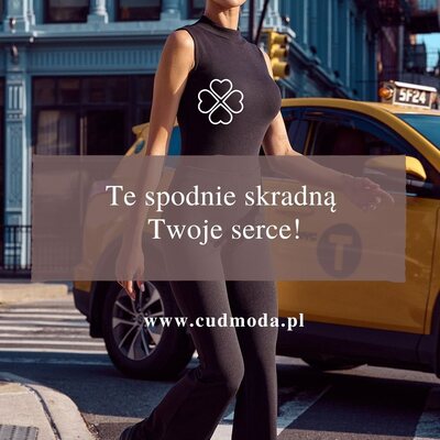 Te spodnie skradną Twoje serce! ❤️ Są wygodne jak dresy, a wyglądają tak stylowo, że nie będziesz chciała się z nimi rozstać 😉

Dzianinowy materiał zapewnia komfort przez cały dzień, a fason dzwonów pięknie wydłuża nogi i dodaje sylwetce lekkości. To model, który świetnie wygląda zarówno z dopasowanym topem, jak i luźniejszą koszulą czy marynarką.

#cudmoda #spodnie #spodniedamskie #stylowakobieta