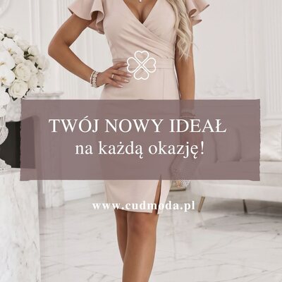 Twój nowy ideał na każdą okazję ✨

Kopertowy dekolt pięknie podkreśla sylwetkę, a subtelny brokat sprawia, że całość przyciąga spojrzenia i wygląda wyjątkowo przy każdym ruchu 💫 Idealna na przyjęcia, uroczystości i wszystkie momenty, kiedy chcesz wyglądać naprawdę stylowo ✨

#cudmoda #sukienka #sukienki #modadamska