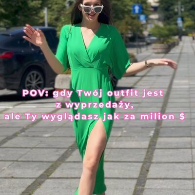 Zieleń, która przyciąga spojrzenia! 💚 Ta sukienka maxi to definicja letniej elegancji – zmysłowe rozcięcie, kobiecy fason i ten soczysty kolor... nie sposób przejść obojętnie! ✨ A najlepsze? Teraz w letniej wyprzedaży kupisz ją 33% taniej!

Sprawdź wyprzedaż na www.cudmoda.pl

#cudmoda #sukienka #modadamska #sukienki #stylowakobieta #wyprzedaz
